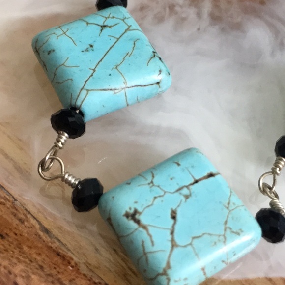 🖤Turquoise & silver necklace - Picture 4 of 10